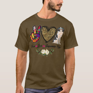 Peace Liebe Floral Japanisch Chinesische Mama Mama T-Shirt
