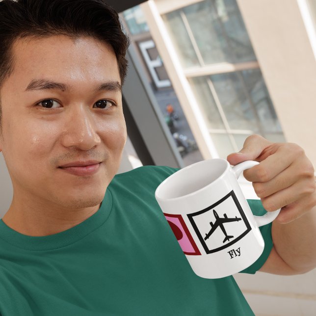 Peace Liebe Fly Kaffeetasse (Von Creator hochgeladen)