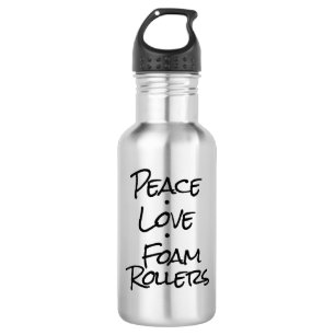 Peace Liebe Foam Rolls Water Flasche Edelstahlflasche