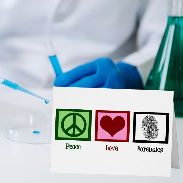 Peace Liebe Forensics Fingerprint Forensic Labrado (Von Creator hochgeladen)