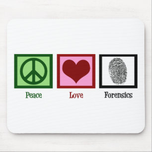 Peace Liebe Forensik Mousepad