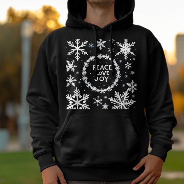 Peace Liebe Freude am Weihnachtsfest Hoodie (Von Creator hochgeladen)