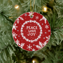 Peace Liebe Freude am Weihnachtsfest