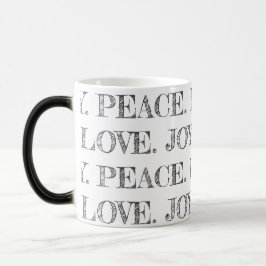 Peace Liebe Freude Weihnachten Heiliger Feiertag Verwandlungstasse