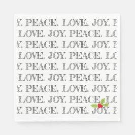 Peace Liebe Freude Weihnachten Weihnachten Feierta Serviette