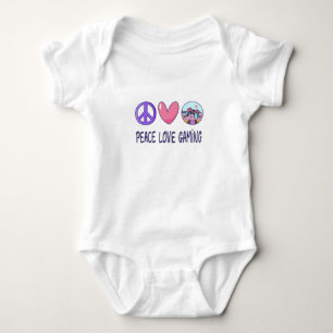Peace Liebe Gaming Baby Strampler