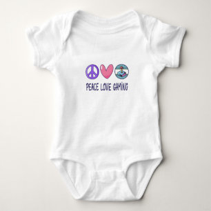 Peace Liebe Gaming Baby Strampler
