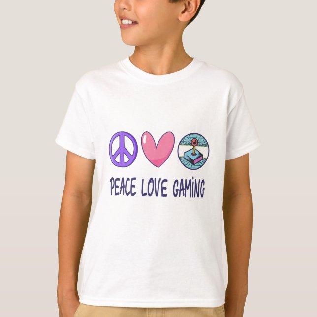 Peace Liebe Gaming T-Shirt (Vorderseite)