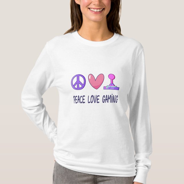 Peace Liebe Gaming T-Shirt (Vorderseite)