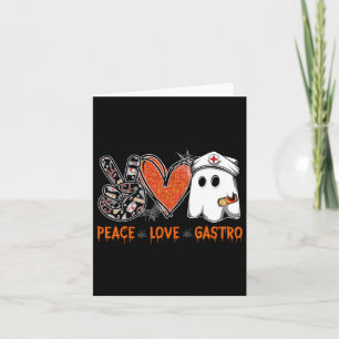 Peace Liebe Gastro Ghost Nurse Gastroenterologie H Karte