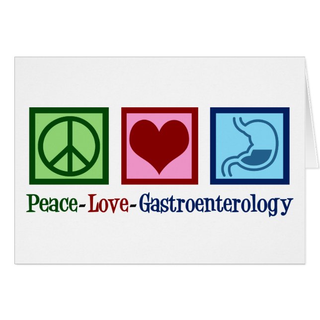 Peace Liebe Gastroenterology Office Holiday Card (Vorderseite (Horizontal))