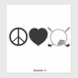 Peace Liebe Golf Vinyl Sticker