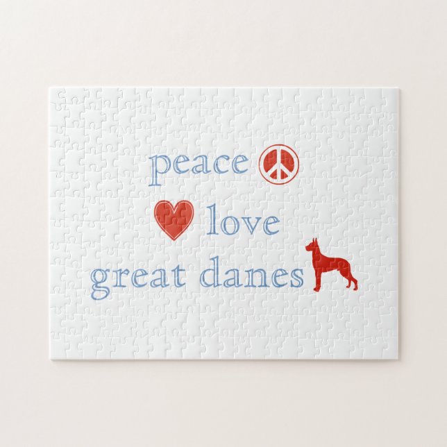 Peace Liebe Great Danes (Horizontal)