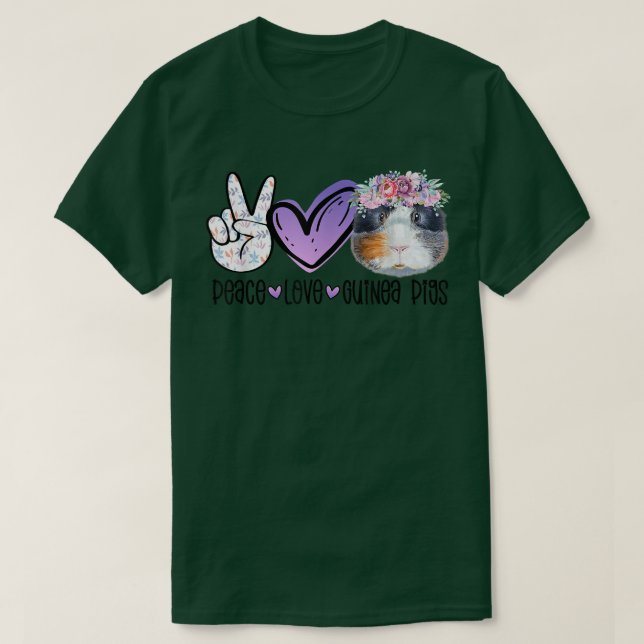 Peace Liebe Guinea Funny Guinea Mama Guinea T-Shirt (Design vorne)