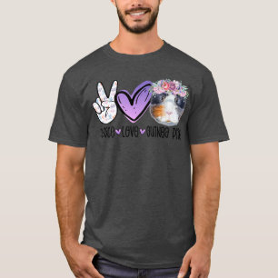 Peace Liebe Guinea Funny Guinea Mama Guinea T-Shirt