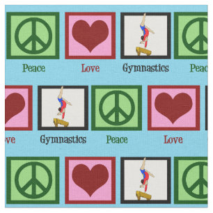 Peace Liebe Gymnastik Niedlich Gymnast Stoff