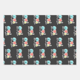 Peace Liebe Handbells Design for Ringers T - Shirt Geschenkpapier Set