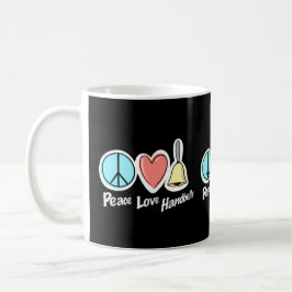 Peace Liebe Handbells Design for Ringers T - Shirt Kaffeetasse