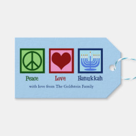 Peace Liebe Hanukkah Niedliches Party Geschenkanhänger