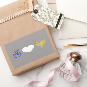 Peace Liebe & Hanukkah Sticker