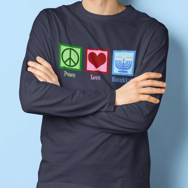 Peace Liebe Hanukkah T-Shirt (Von Creator hochgeladen)