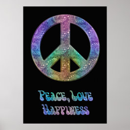 Peace Liebe Happy Poster