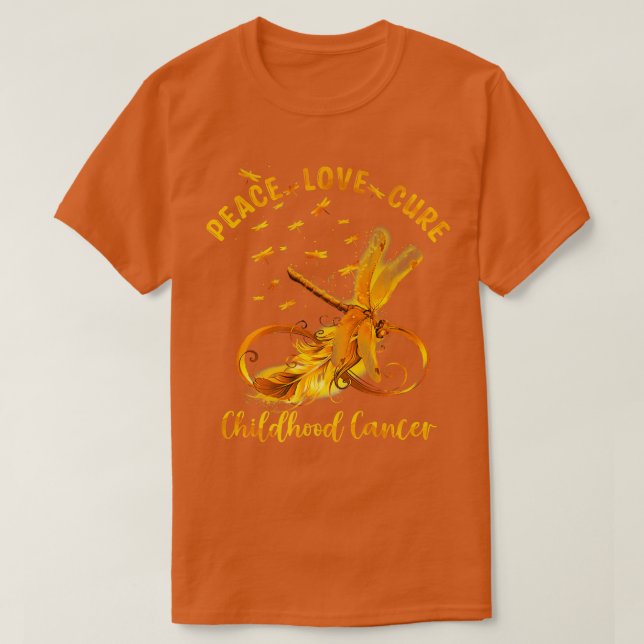 Peace Liebe heilt Kinderkrebs Shirt Infinity Dr. (Design vorne)