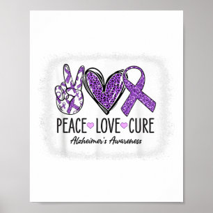 Peace Liebe Heilung, die wir Lila für Heimers Awar Poster
