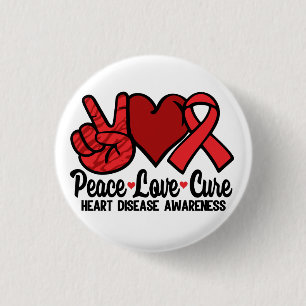 Peace Liebe Heilung Herzkrankheiten Bewusstsein Ro Button