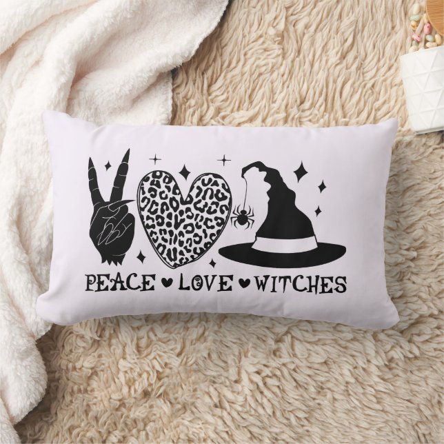 Peace Liebe Hexen wirbelkissen Lendenkissen (Decke)
