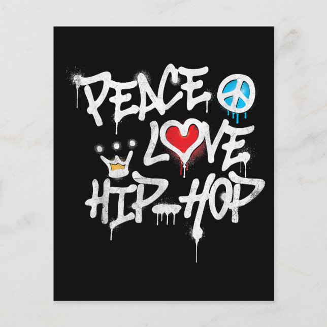 Peace Liebe Hip Hop Dancing (Vorderseite)