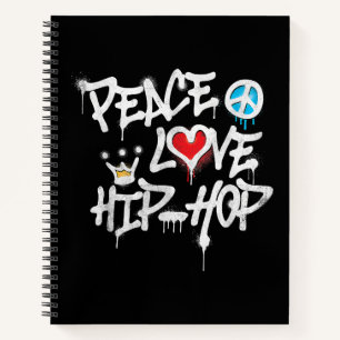Peace Liebe Hip Hop Dancing Notizbuch