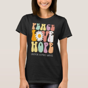 Peace Liebe Hoffnung Craniofacial Akzeptanz Bewuss T-Shirt
