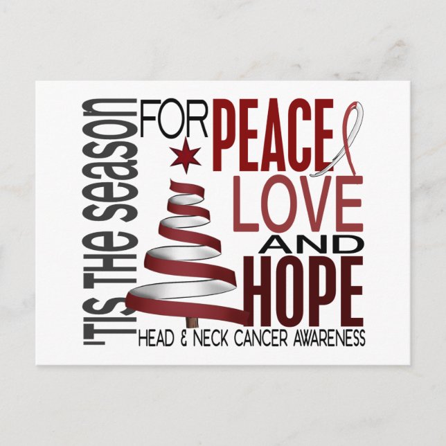 Peace Liebe Hoffnung Weihnachten Kopf und Nackenkr (Vorderseite)