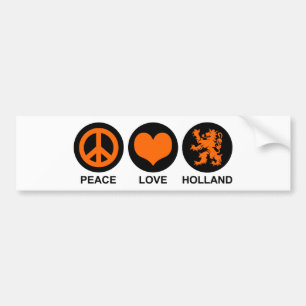 Peace Liebe Holland Autoaufkleber