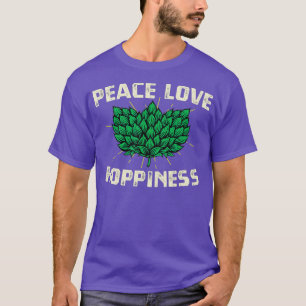 Peace Liebe Hoppingtour Craft Bierfreunde T-Shirt