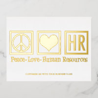 Peace Liebe HR Elegantes Personal Custom Gold