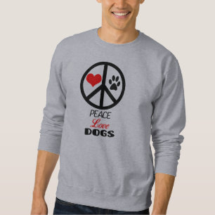 Peace Liebe Hunde Sweatshirt