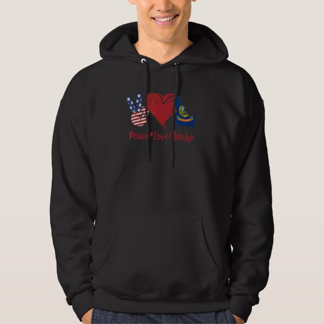 Peace Liebe Idaho Hoodie (Vorderseite)