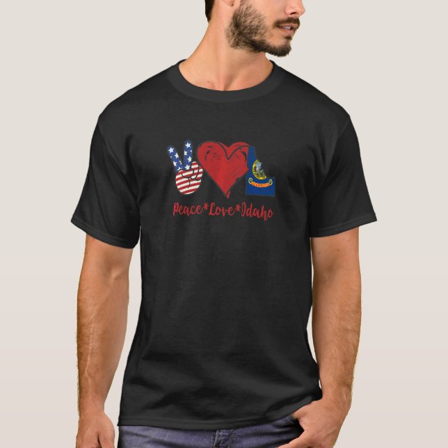 Peace Liebe Idaho T-Shirt (Vorderseite)