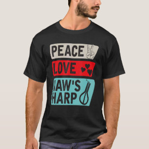 Peace Liebe Jaws Harp Lamellophone Instrument Murc T-Shirt