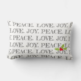 Peace Liebe Jockey Text Weihnachten Heilige Feier Lendenkissen