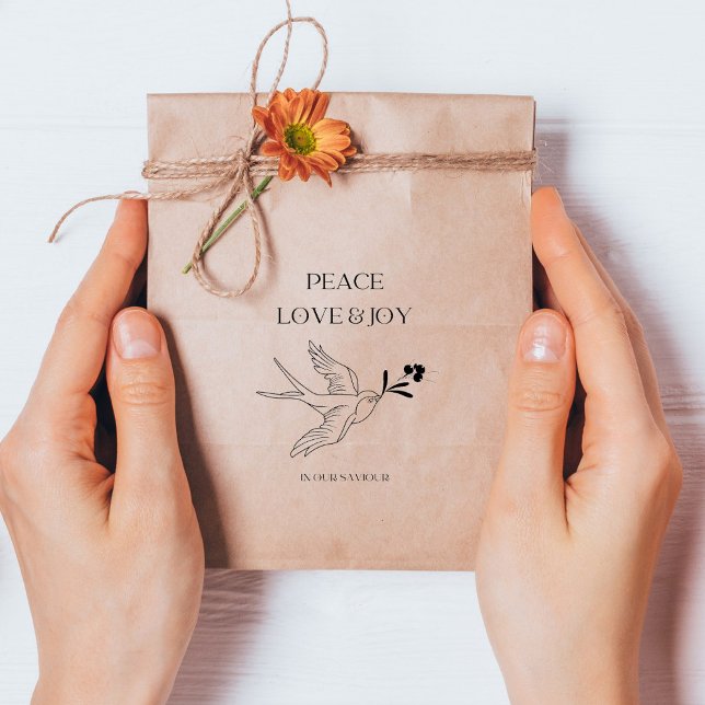 Peace Liebe Joith Faith Christmas Snow Bird Berrie Gummistempel (Von Creator hochgeladen)