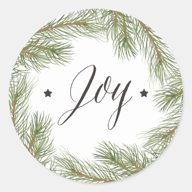 Peace Liebe Joy Christmas Sticker (Vorderseite)