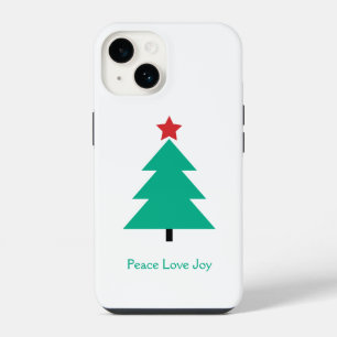 Peace Liebe Joy Christmas Tree individuell anpassb iPhone 14 Hülle
