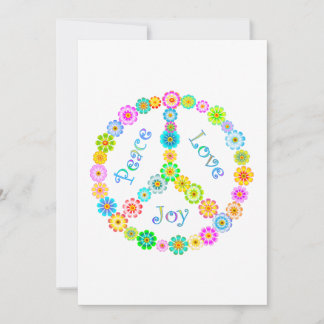 Peace Liebe Joy Feiertagskarte