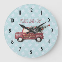 Peace Liebe & Joy Toy Truck Frohe Weihnachten
