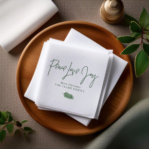 "Peace Liebe Joy" Weihnachts-Party Serviette