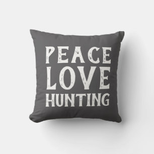 PEACE LIEBE JUNTING Typografie   Außenkissen Kissen