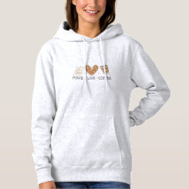 Peace Liebe Kaffee I Liebe Kaffee Zitat Funny Happ Hoodie